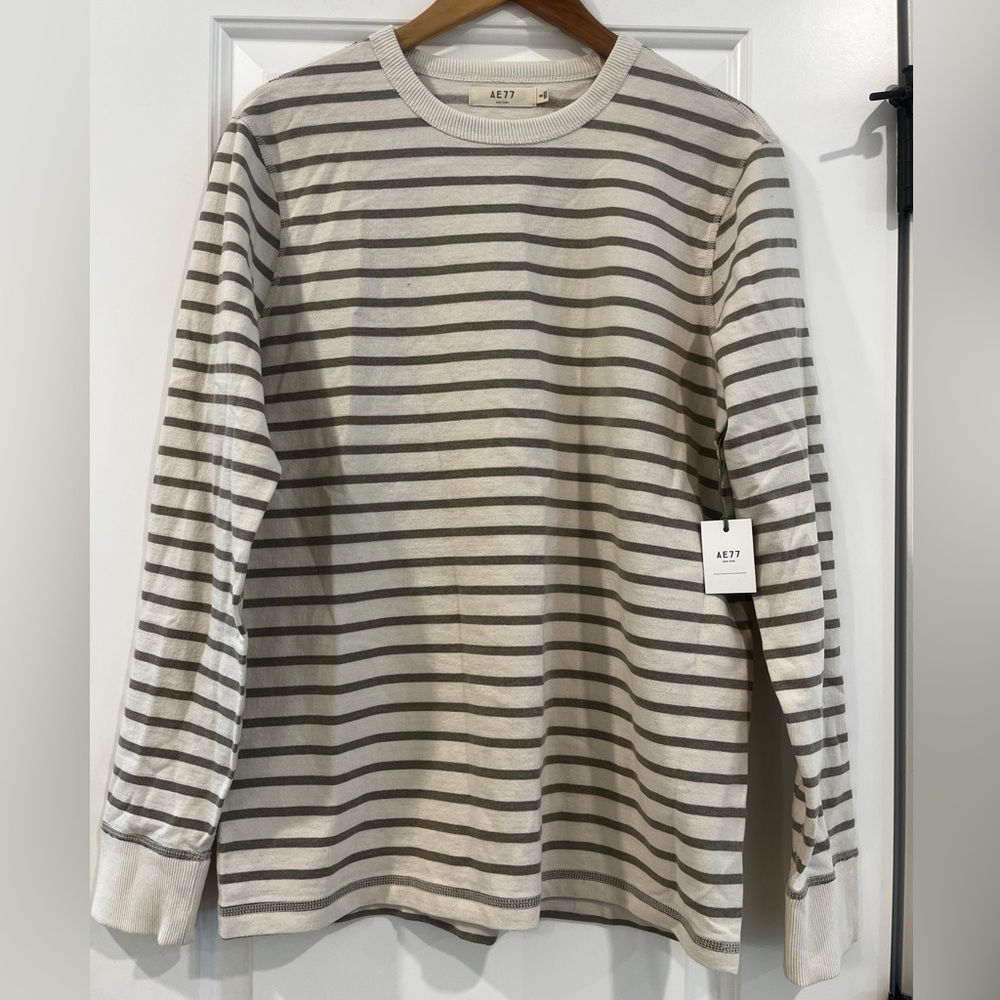 NWT AE77 Premium Striped Longsleeve